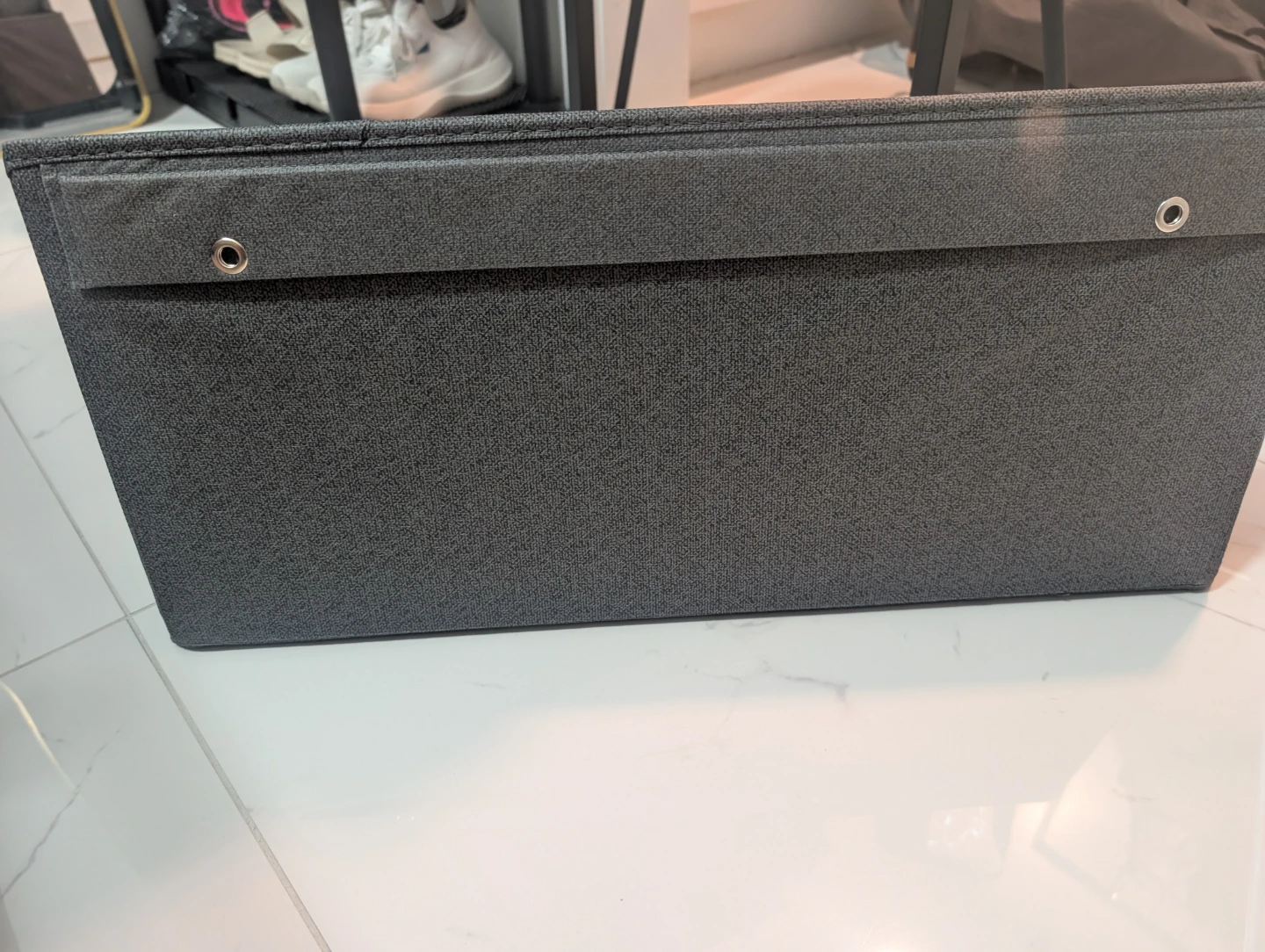 Dark Grey Fabric Storage Bin - photo 3