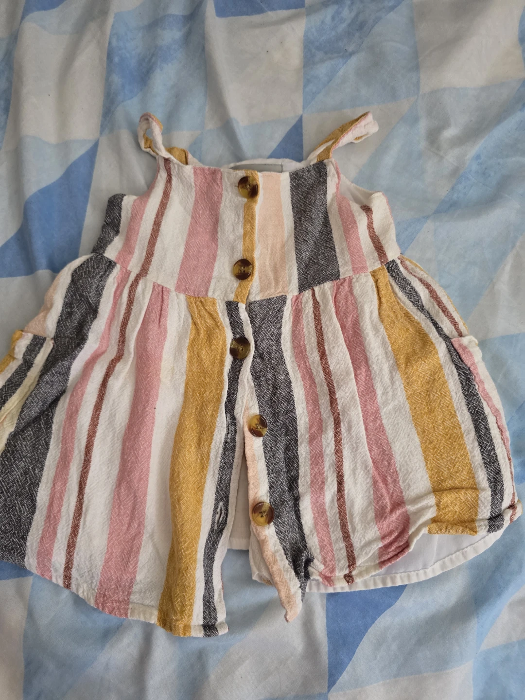 Primark Striped Baby Dress 6-9 Months