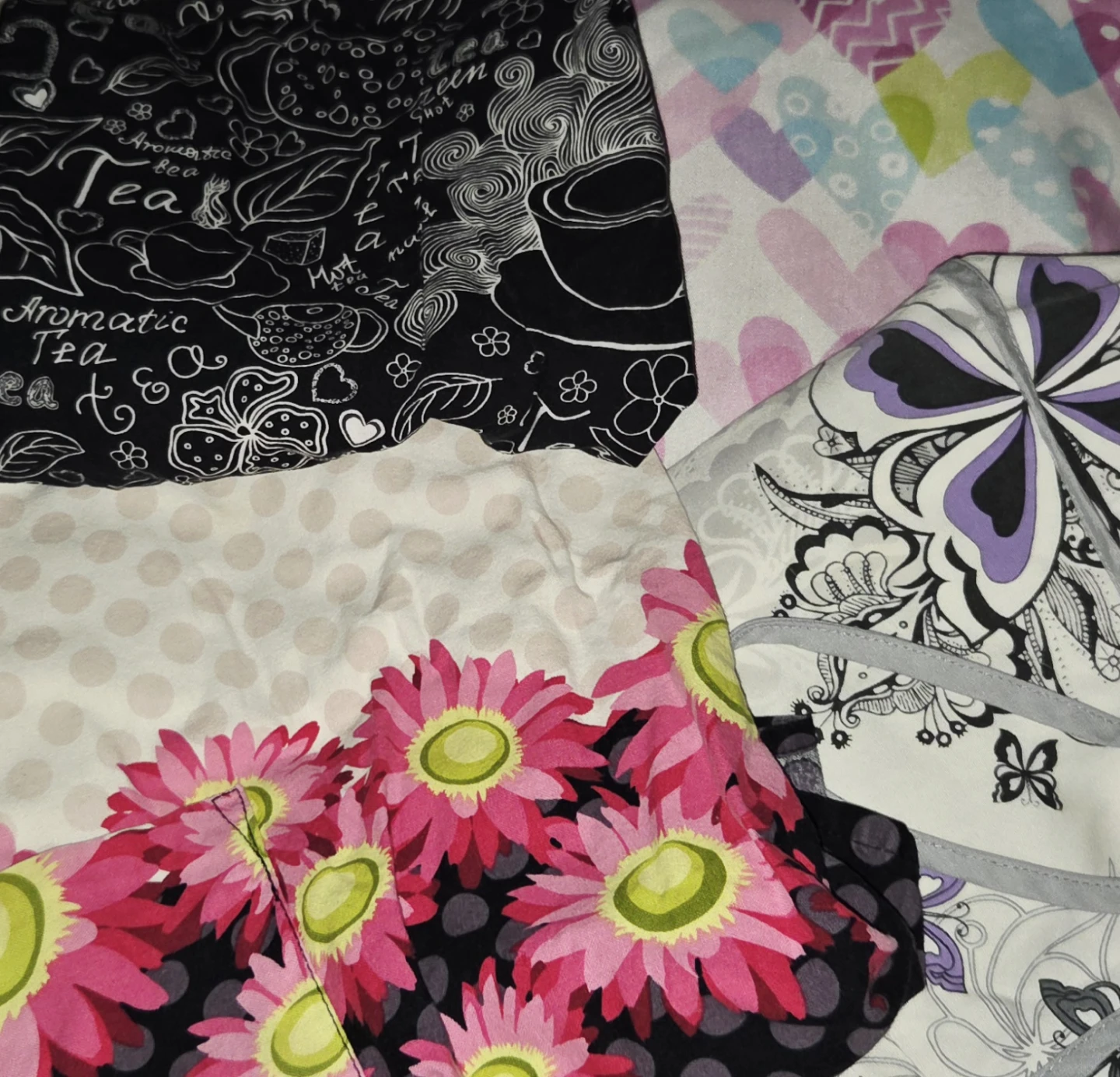 Assorted Printed scrub tops