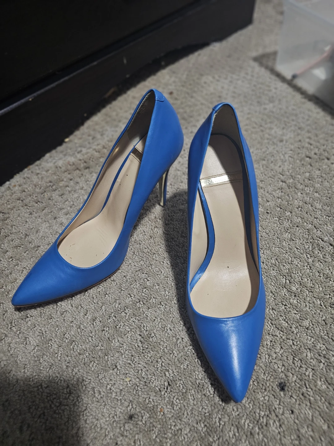 Marciano Blue Pointed-Toe Stiletto Heels