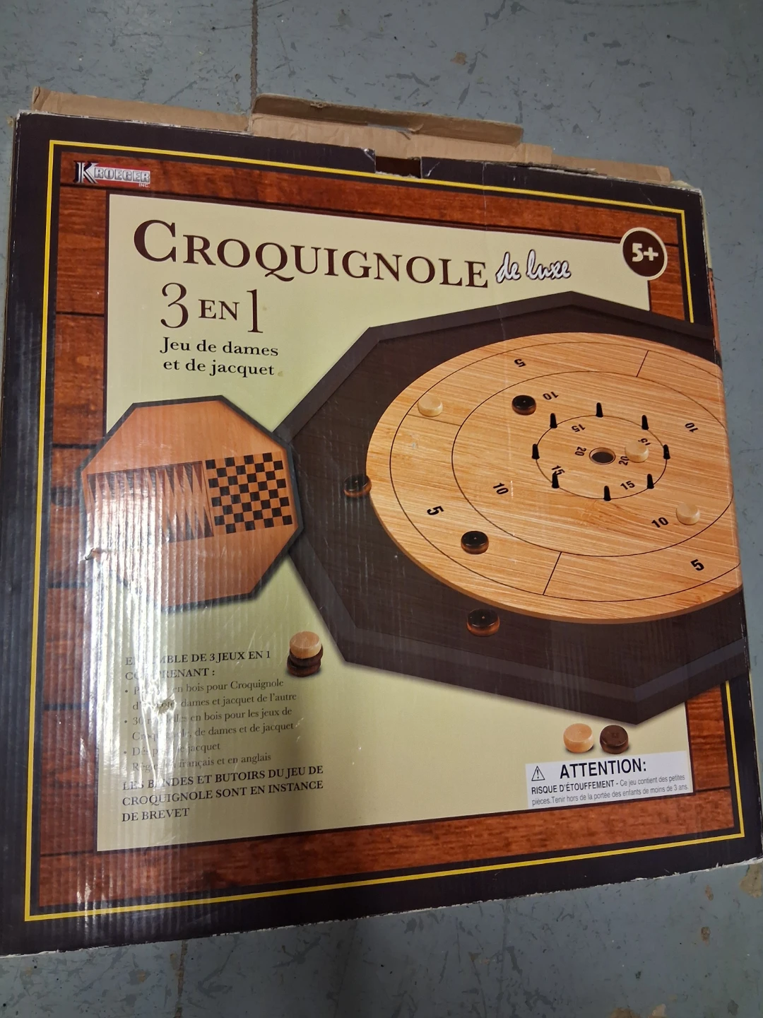 Kroeger 3-in-1 Croquignole Game Set