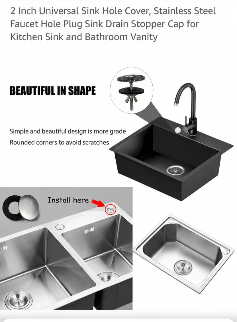 4x2 Inch Universal Sink Hole Cover - photo 5