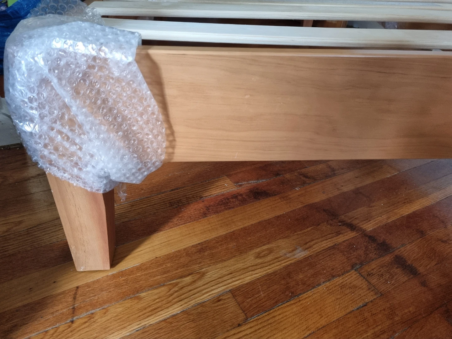 Solid Wood Twin Slatted Bed Frame - photo 2