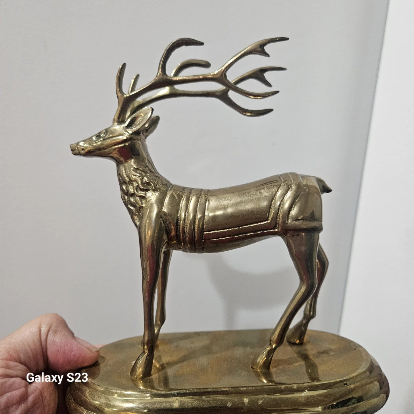 Frontgate Brass Reindeer Stocking Holder - photo 2