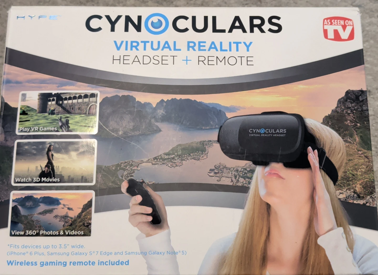 Cynoculars Virtual Reality Headset and Remote
