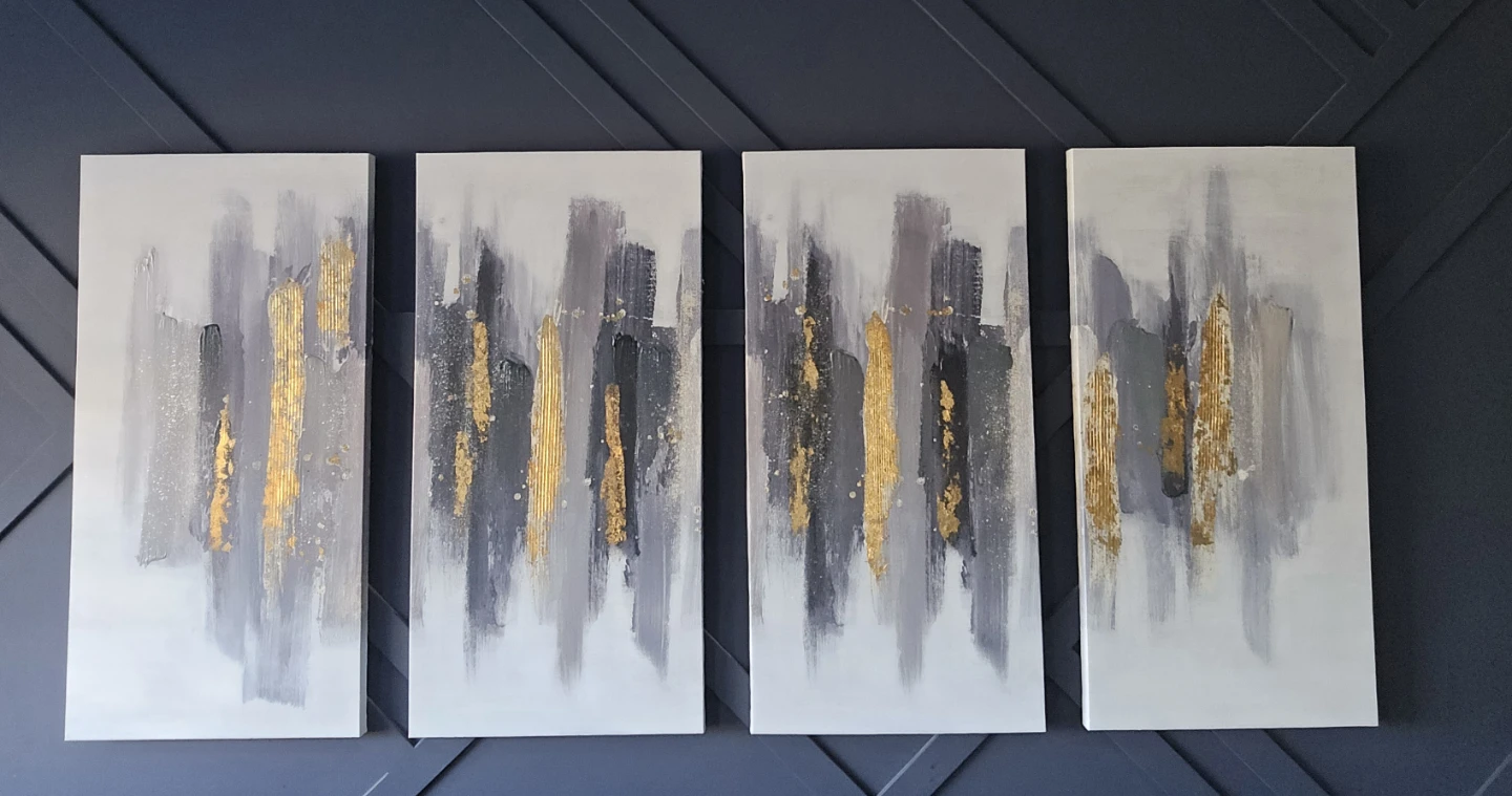 Abstract Canvas Paintings set of 4
