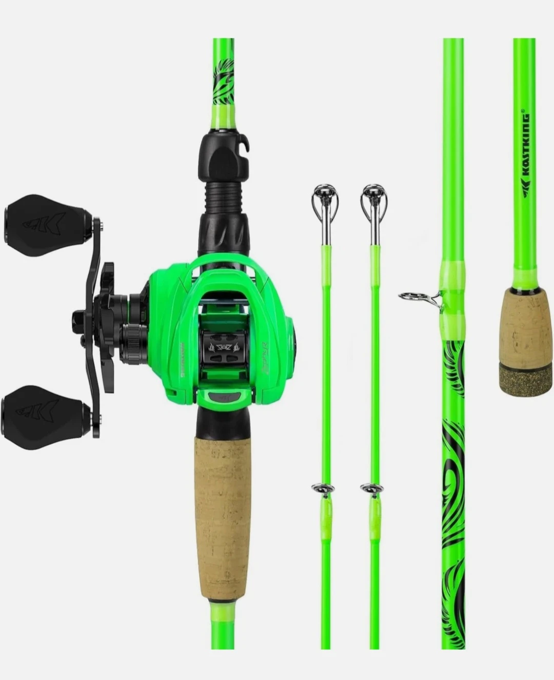 KastKing Zephyr Dual-tip Fishing Rod & Reel Combo / Left Hand