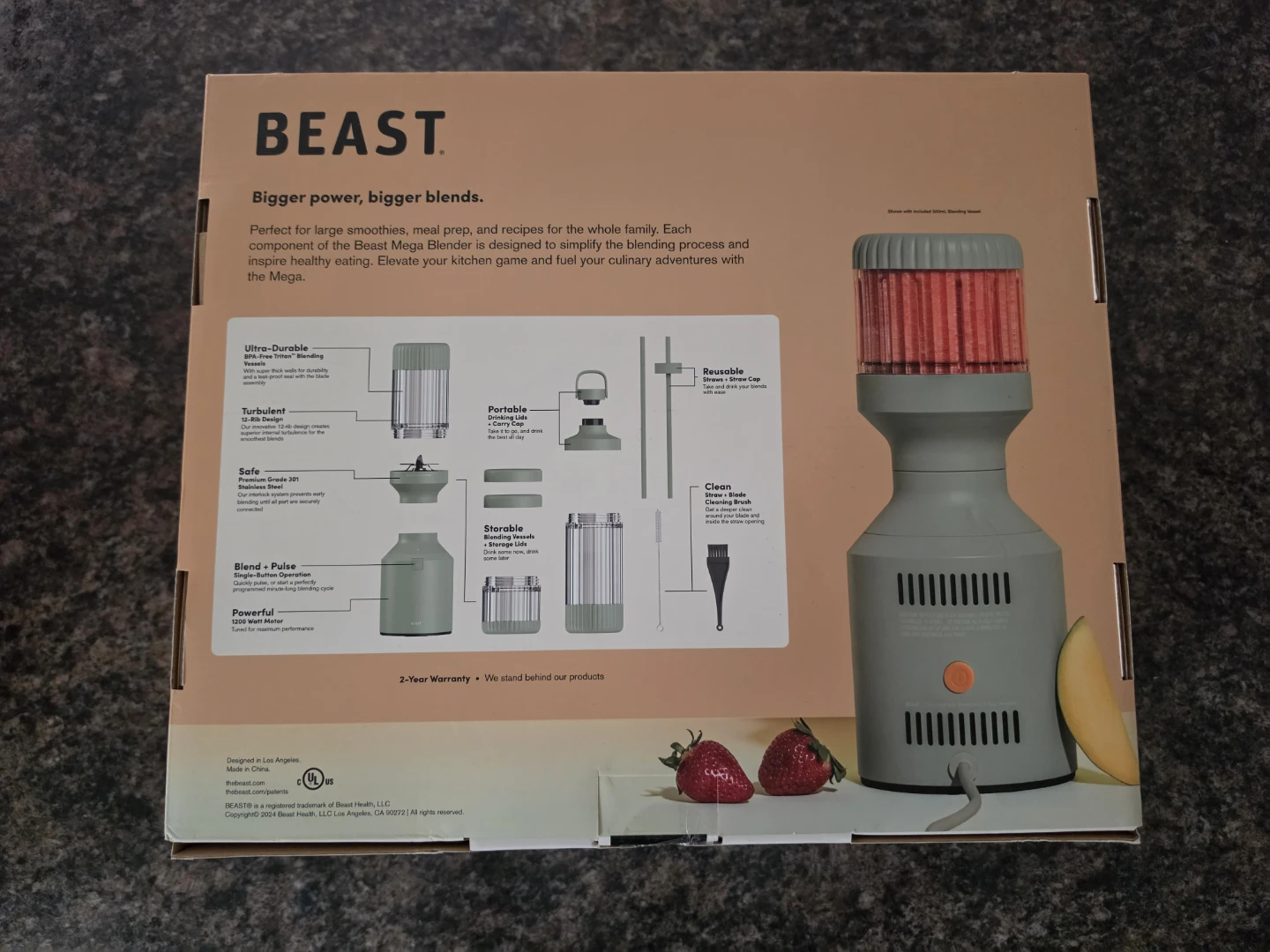 Beast Health Blender Mega 1200 Plus Premium Personal Blender - photo 2