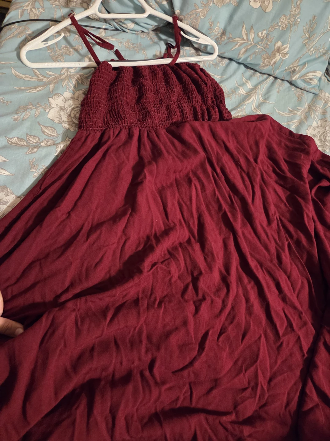 Maroon Smocked Sundress - photo 2
