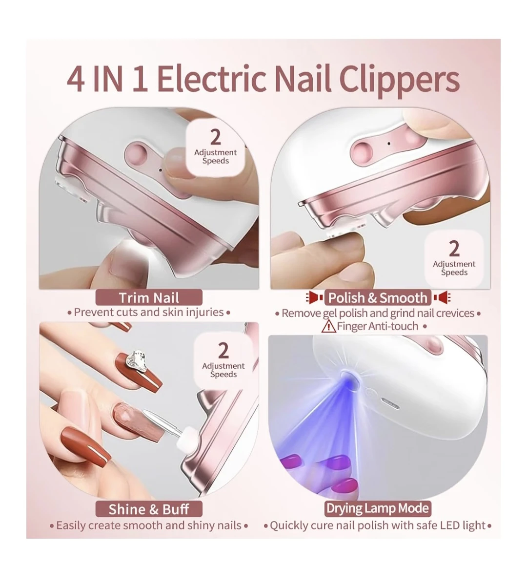 Electric Nail Trimmer 4 in 1 - photo 4