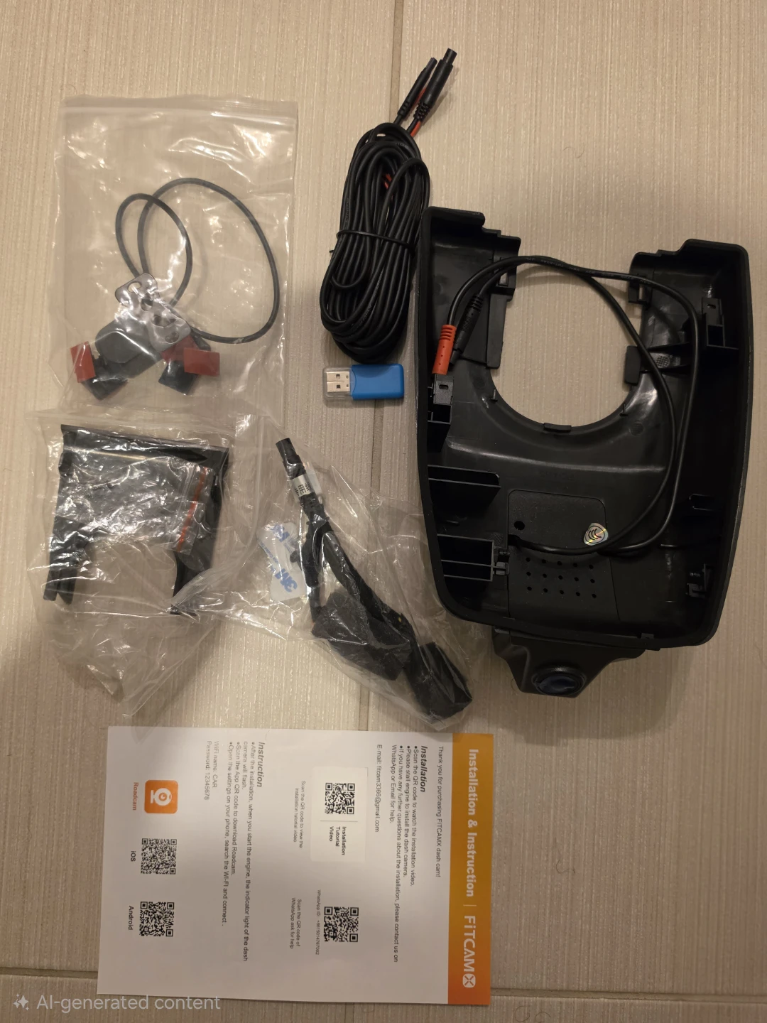 Fitcamx Integrated Fual Dash Cam - For 2021 Rav4 & others - photo 2