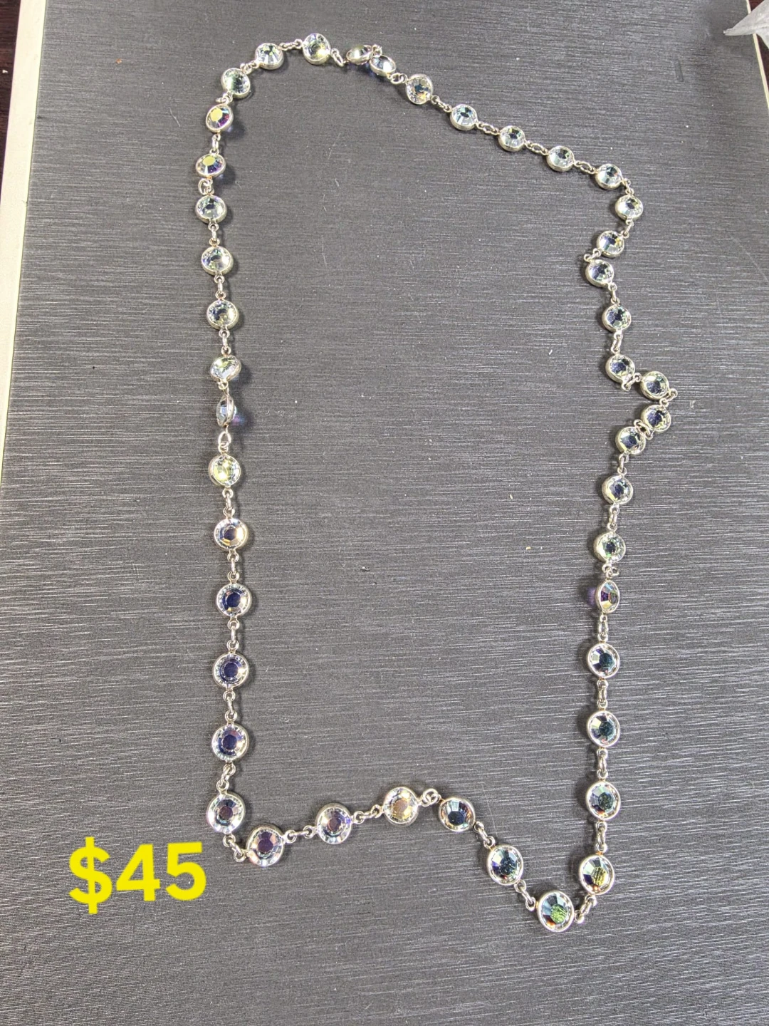 Swarovski Crystal Station Necklace