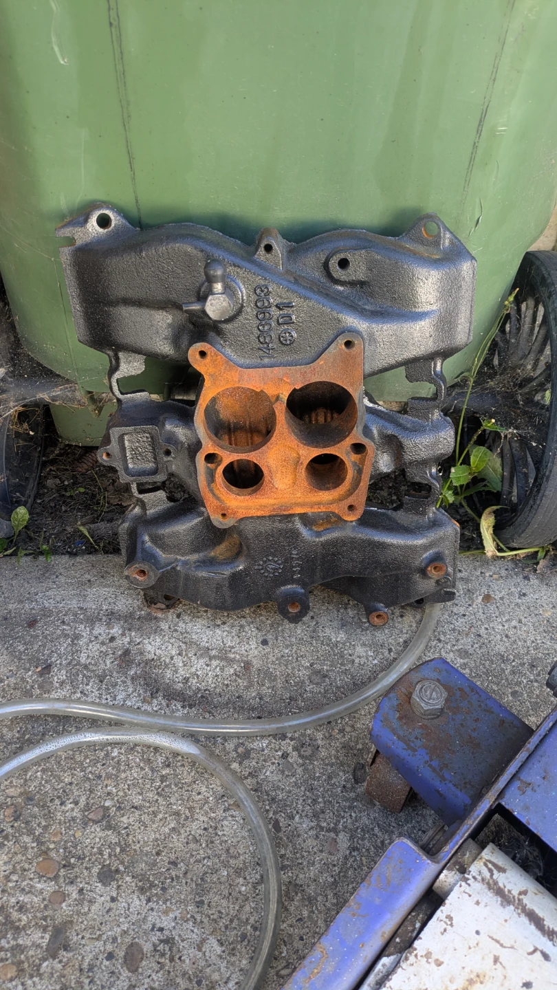 1967 caddy 429 intake and valley pan.