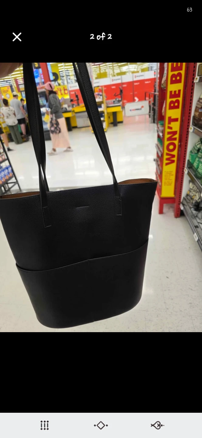 Simons Black Tote Bag - photo 2