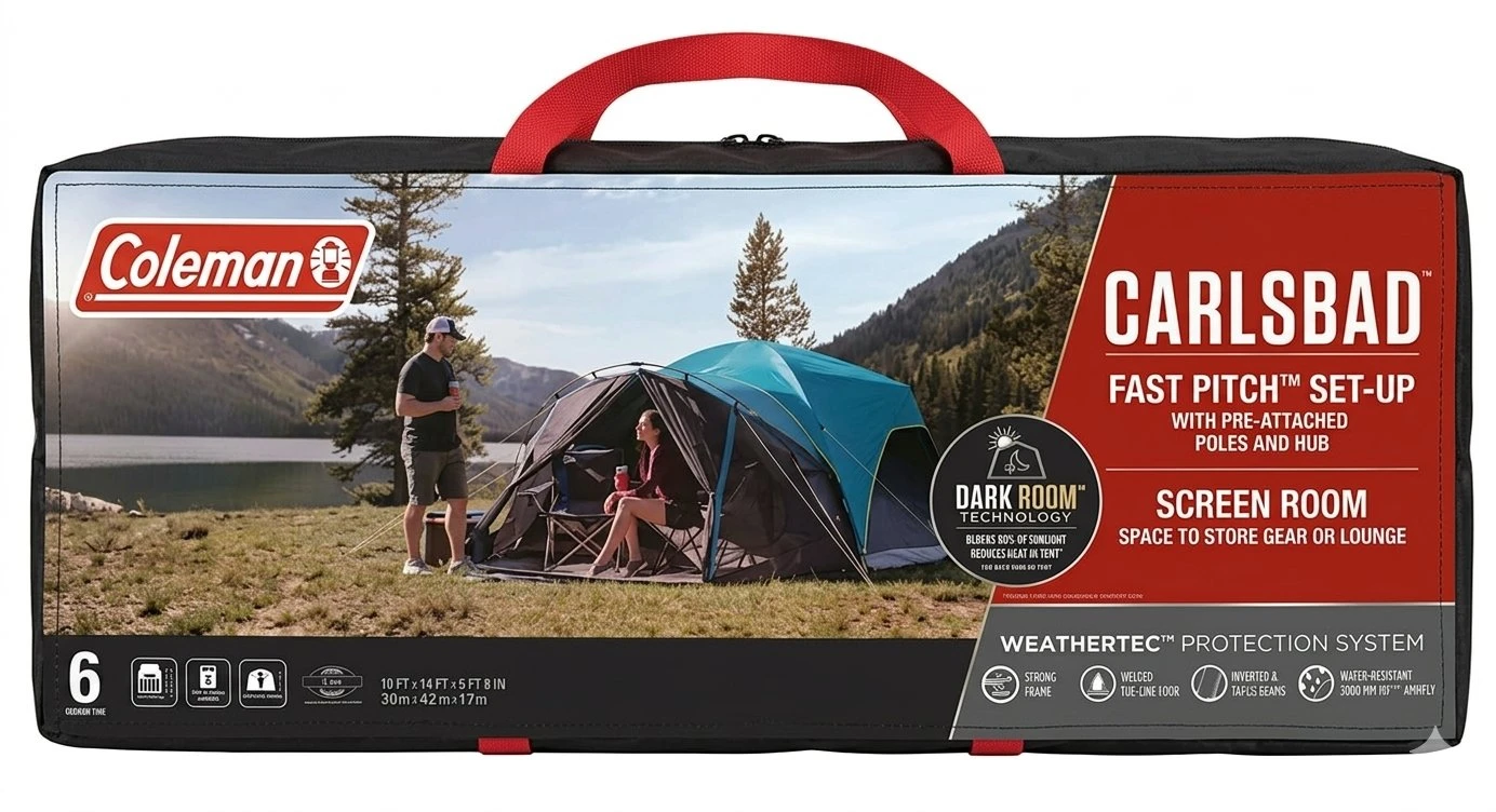 Coleman Carlsbad 6-Person Fast Pitch Tent