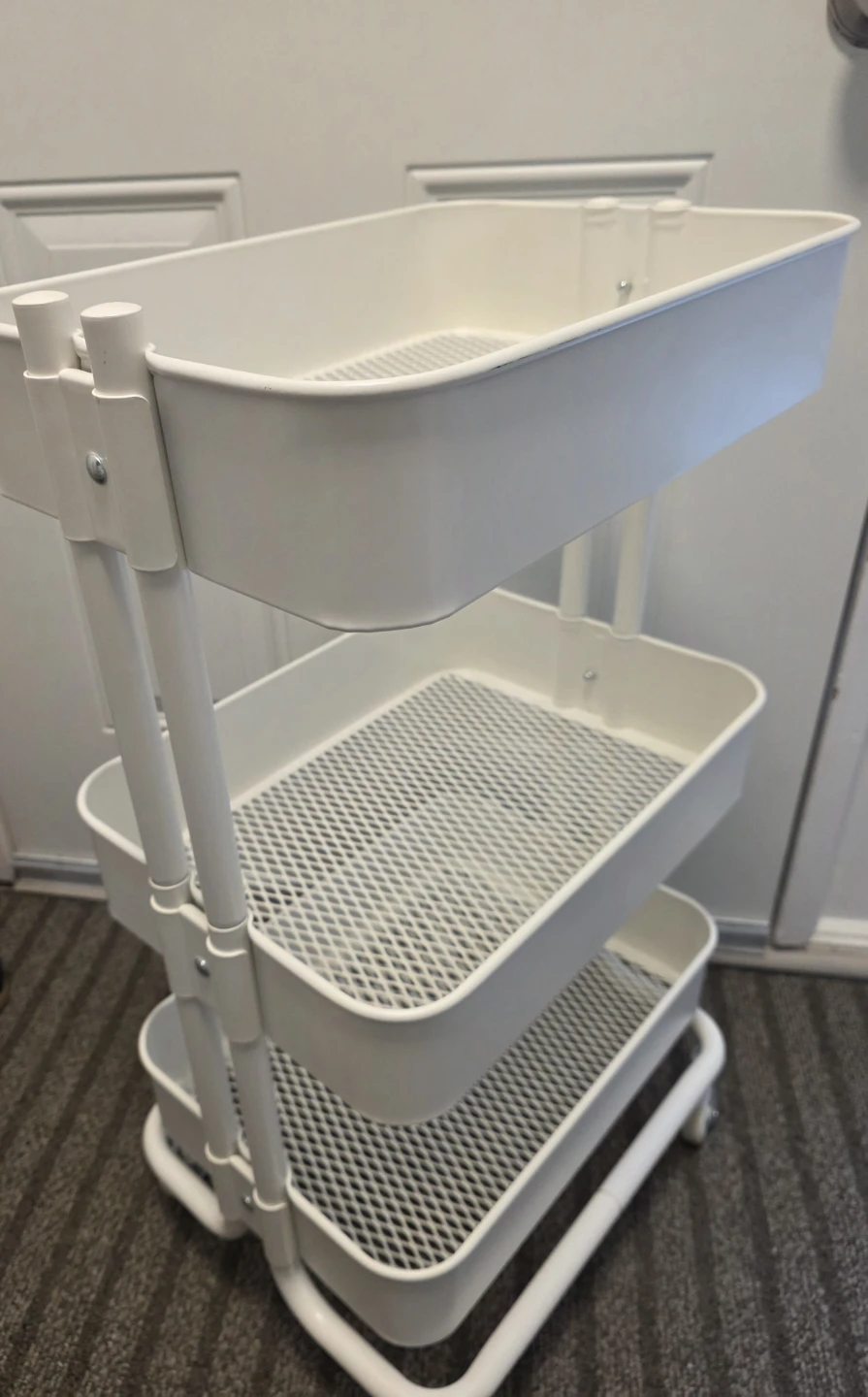 White storage cart - photo 3