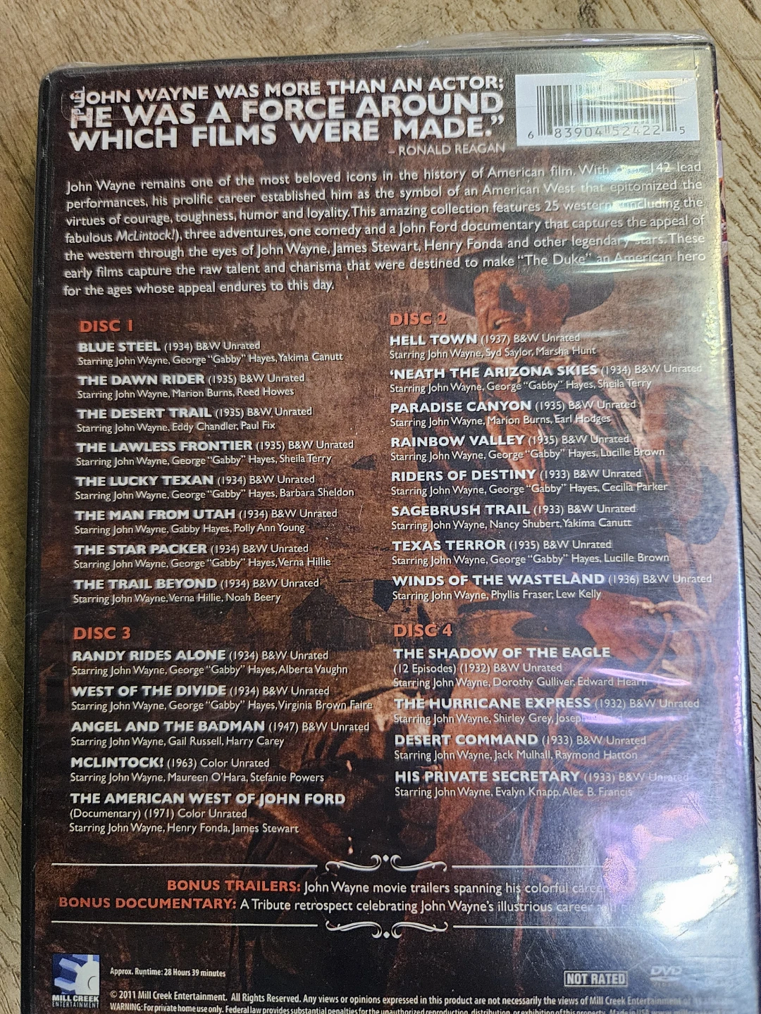 JOHN WAYNE, CLINT EASTWOOD & JAMES BOND MOVIE COLLECTION - photo 2