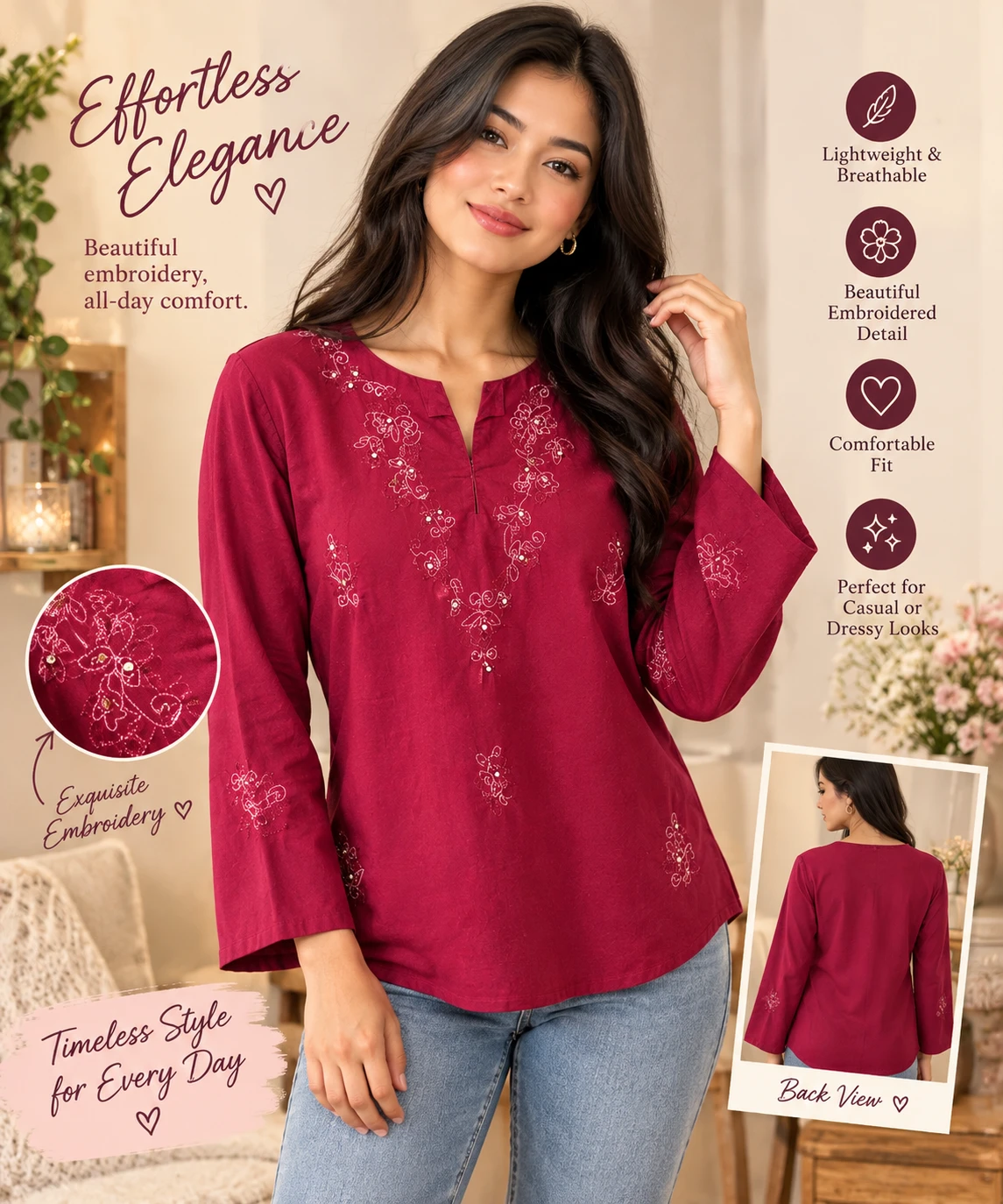 🧥Warehouse One Embroidered Top🧥