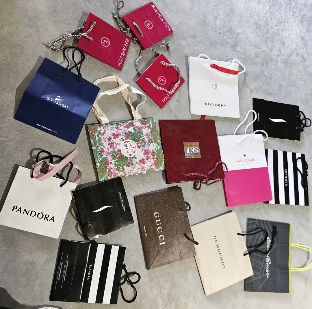 Assorted Luxury Brand Shopping Bags - 11 Piece Set - photo 2