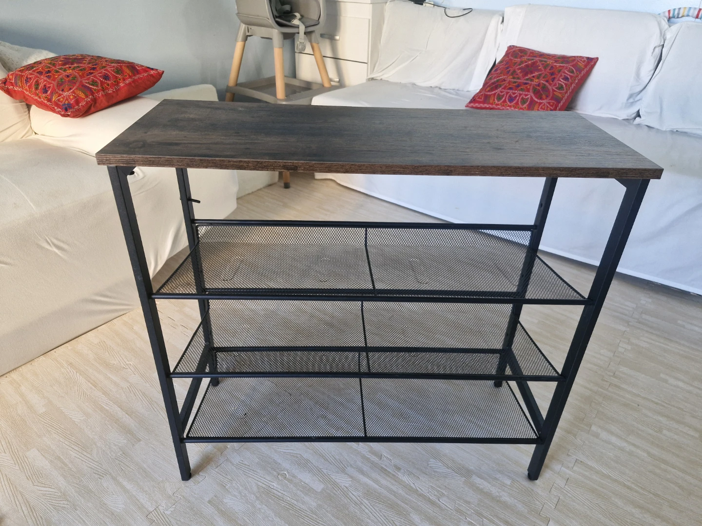 Industrial Style 3-Tier Storage Rack - photo 4