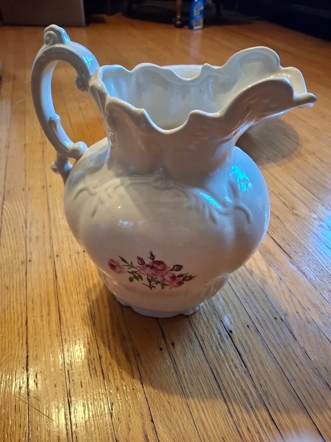Vintage Ceramic Wash Basin and Pitcher Set - photo 4
