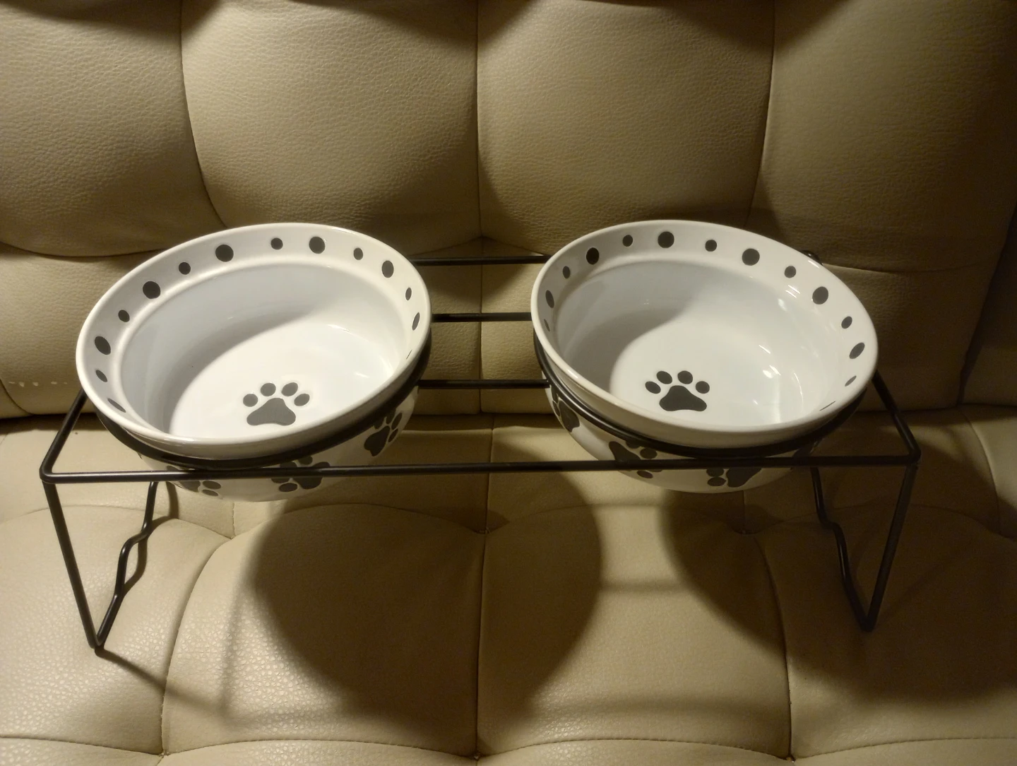 7" Ceramic Dog Bowls on Stand - photo 2