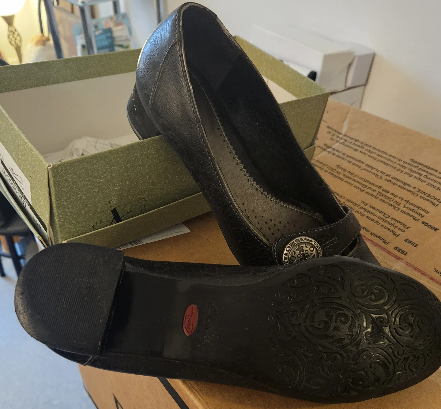 Clarks Artisan Collection Black Heels Size 8.5 - photo 2
