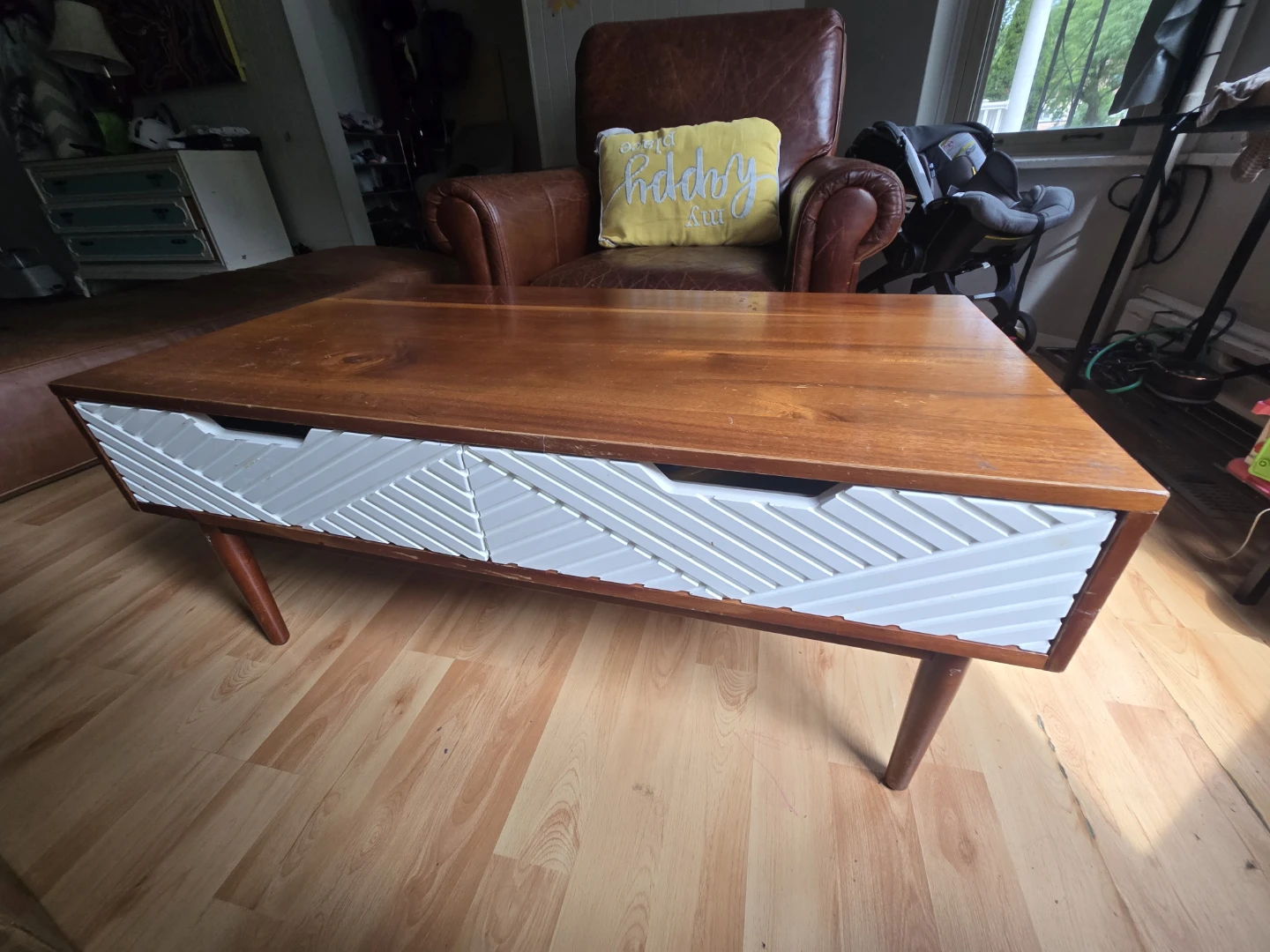 Mid-Century Style Wooden Coffee Table - photo 2