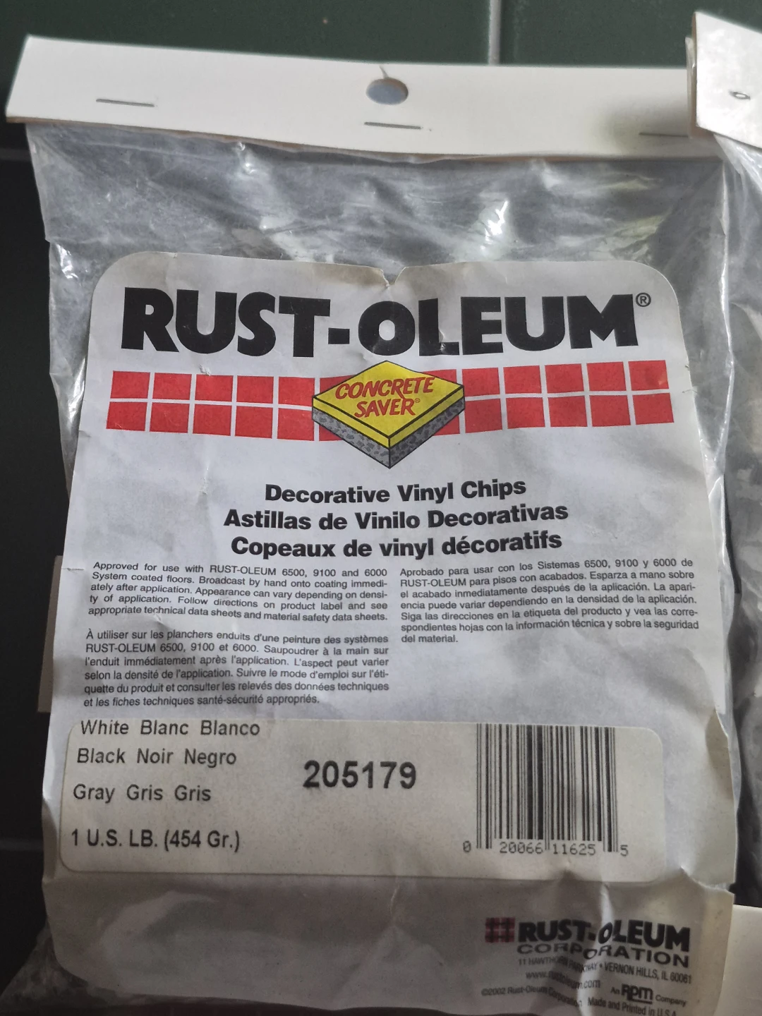 Rust-Oleum Concrete Saver Decorative Vinyl Chips - 5 lb Lot