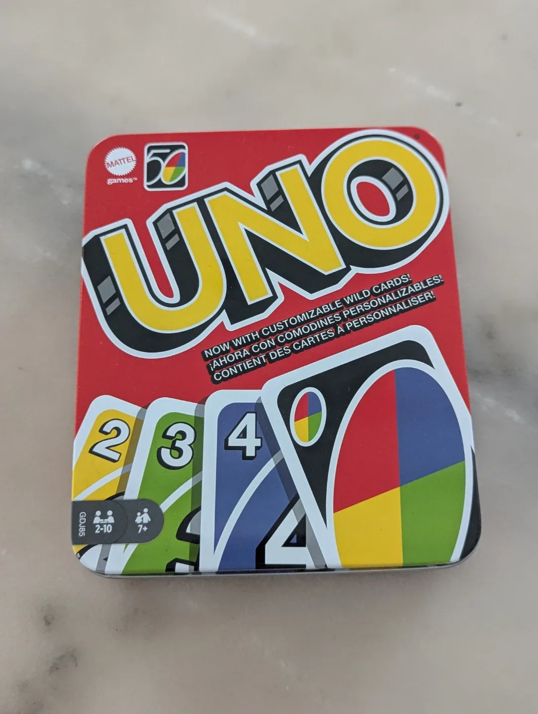 Mattel UNO Card Game in Collectible Tin