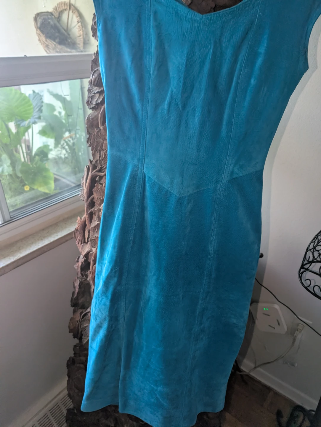 Danier Blue Suede Dress S/P - photo 2