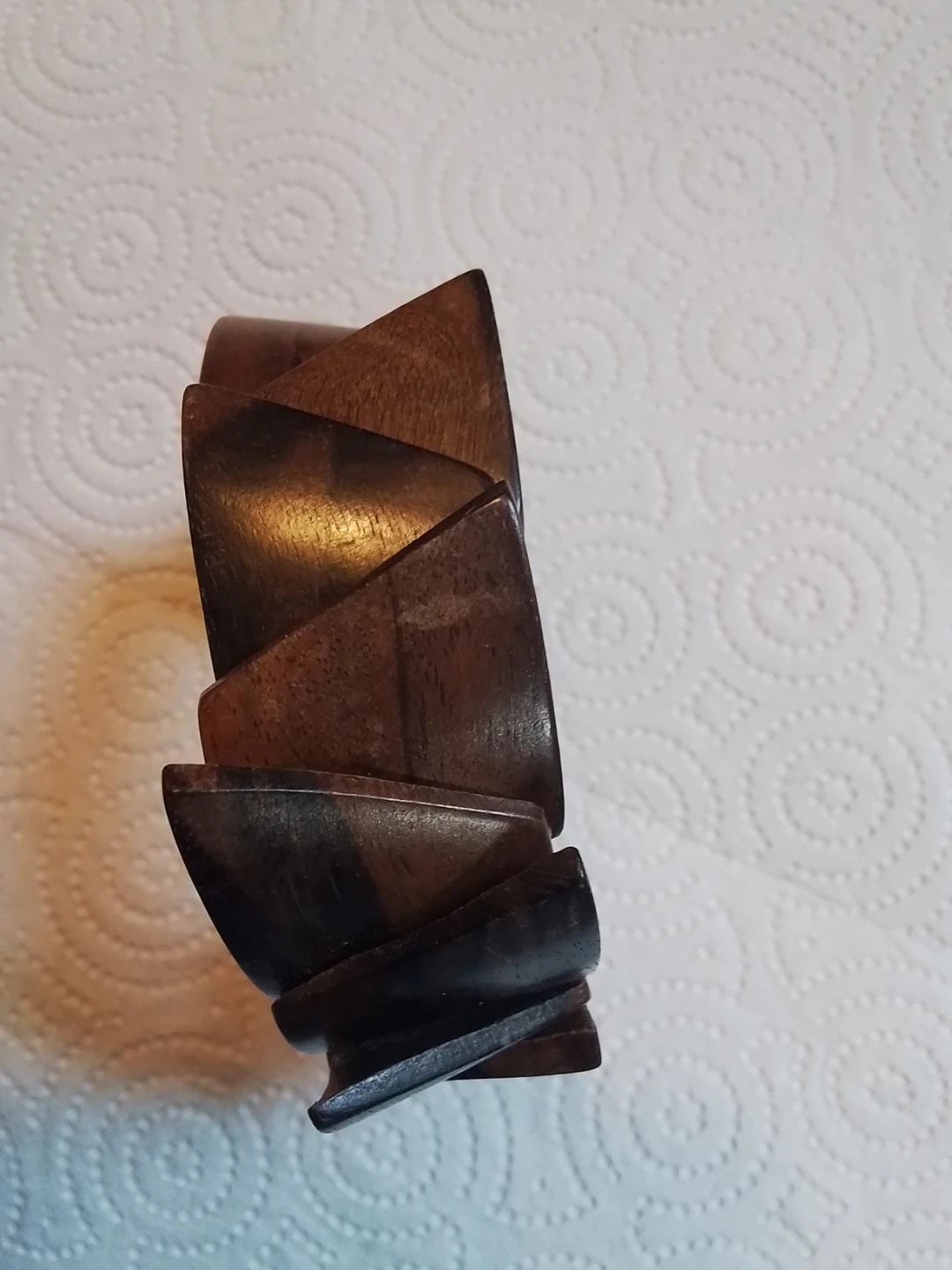 Handcrafted Wooden Modular Interlocking Puzzle Bangle - photo 4