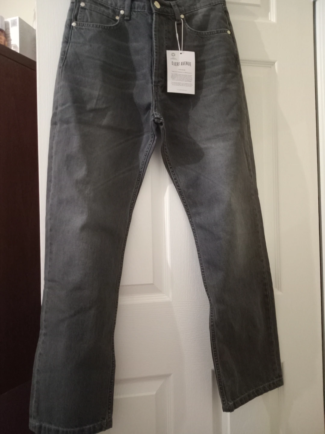 Brand new Djerf Avenue Grey Wash Denim Jeans - photo 5