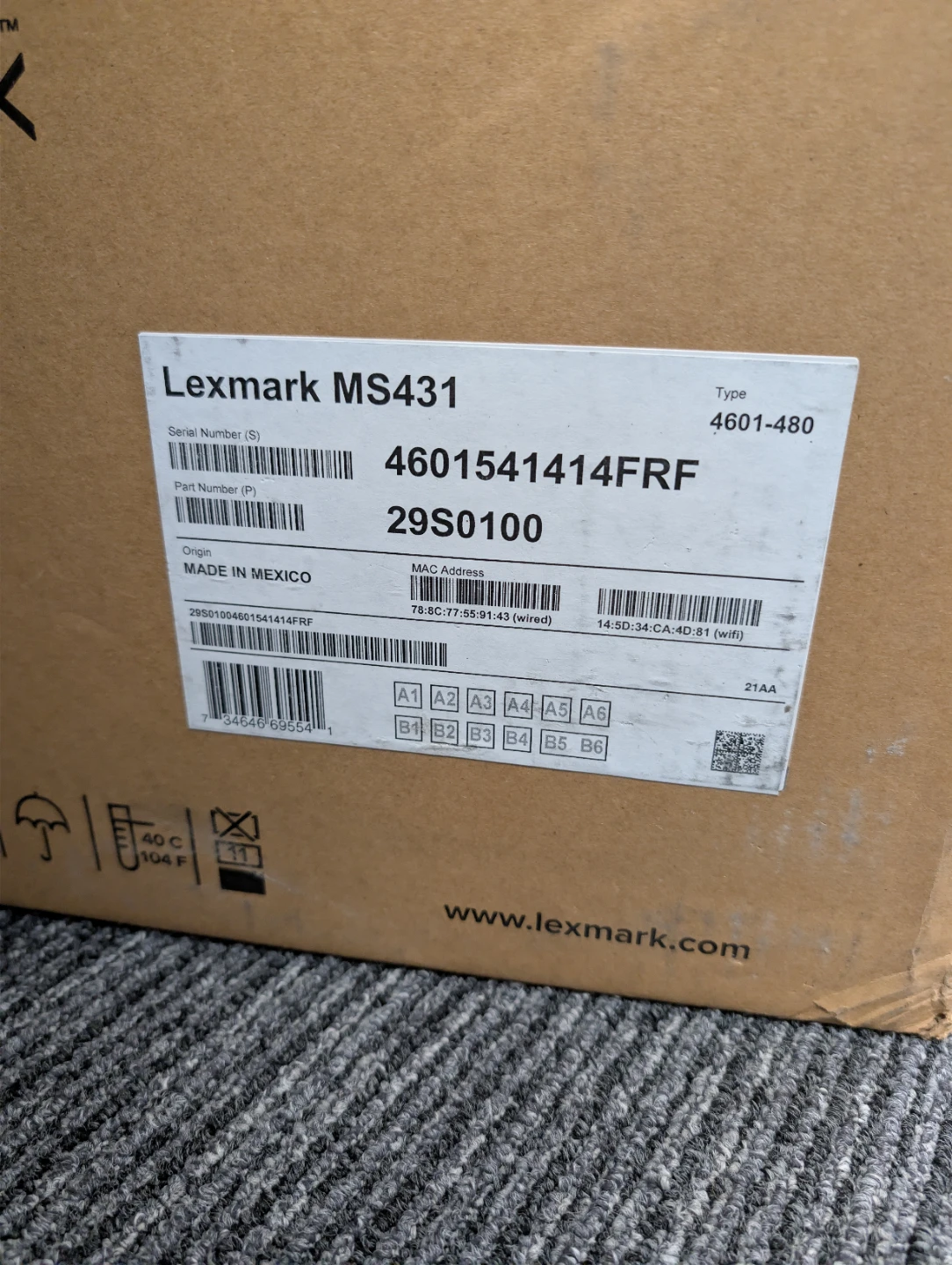 Lexmark MS431 Printer