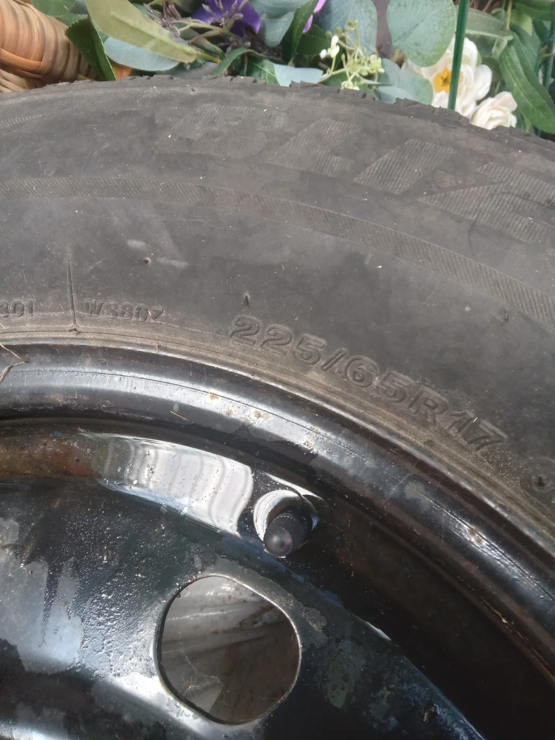 225/65R17 Winter Tires on Steel Rim