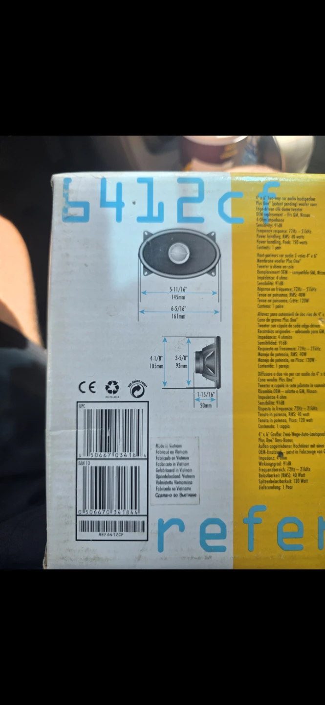 Infinity Reference 6412cf 4" x 6" Car Speakers - photo 2