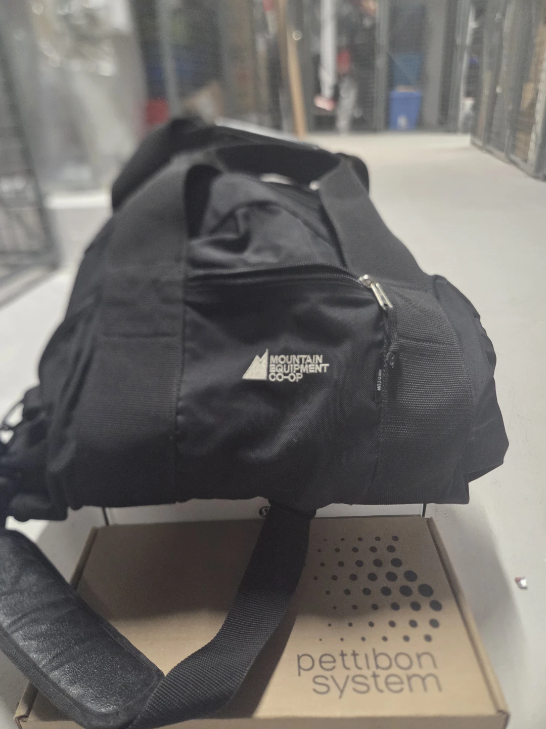 Mountain Equipment Co-op Black Duffel Bag