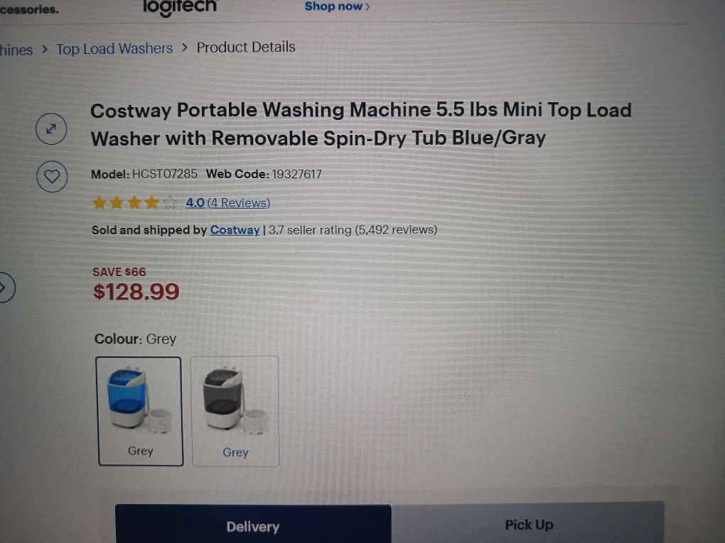 Costway Portable Washing Machine 5.5 lbs - photo 2