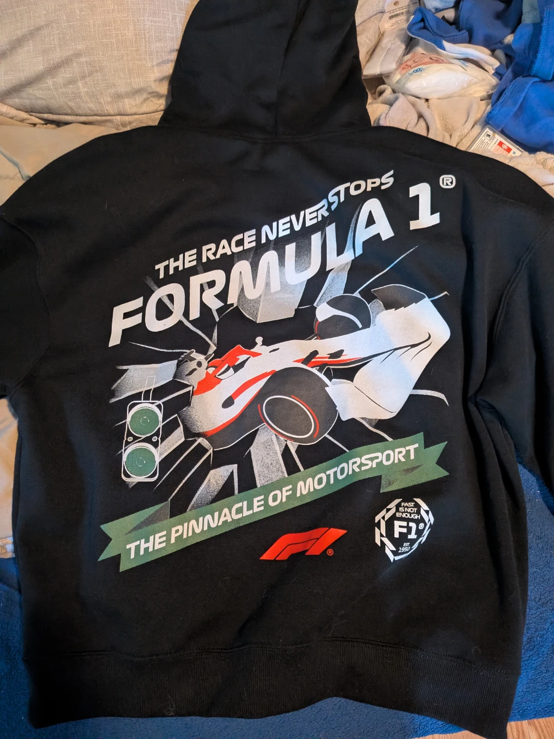 Formula 1 Black Graphic Hoodie