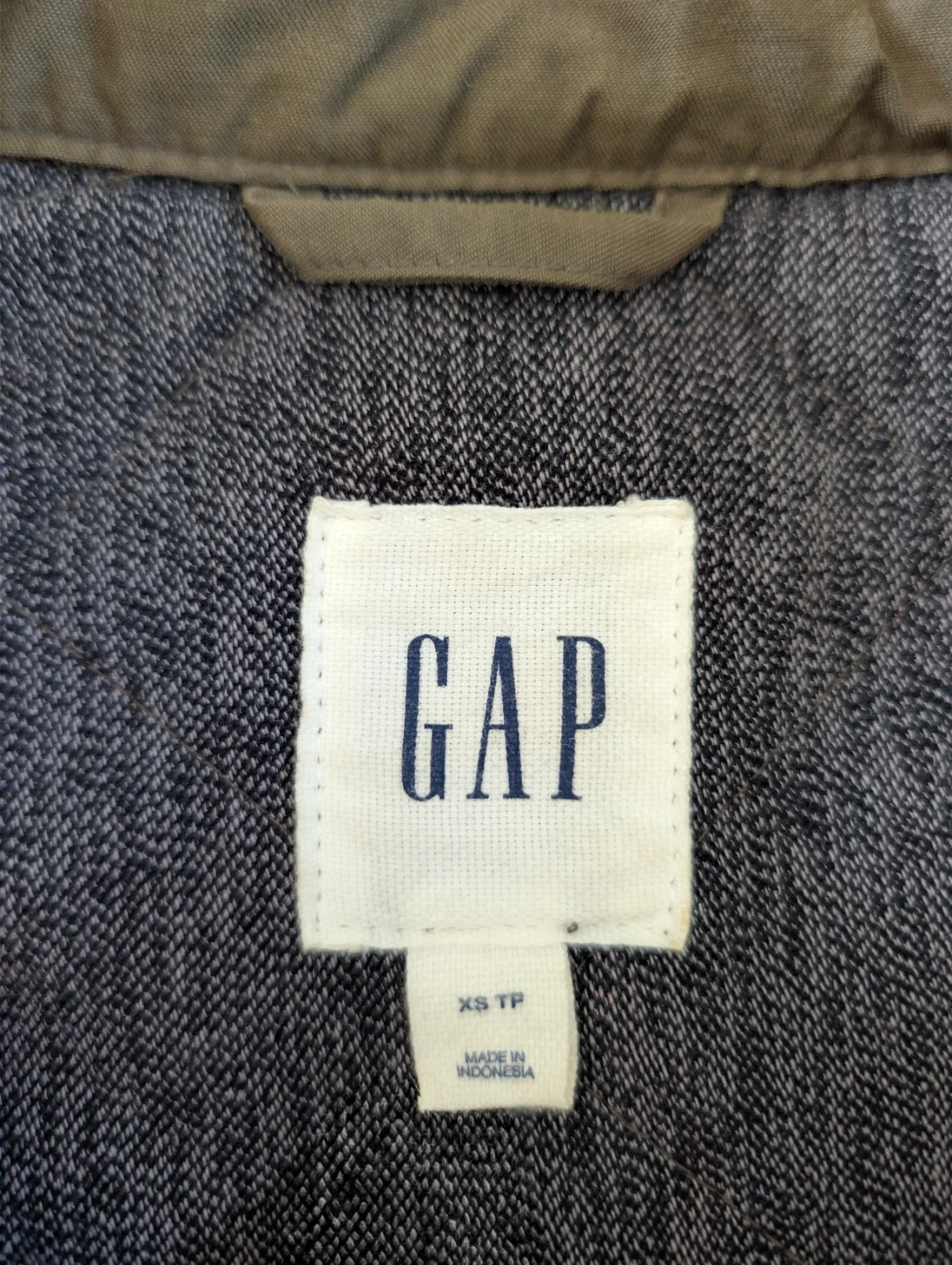 Gap Olive Green Quilted Full-Zip Vest - Extra Small XS - photo 2