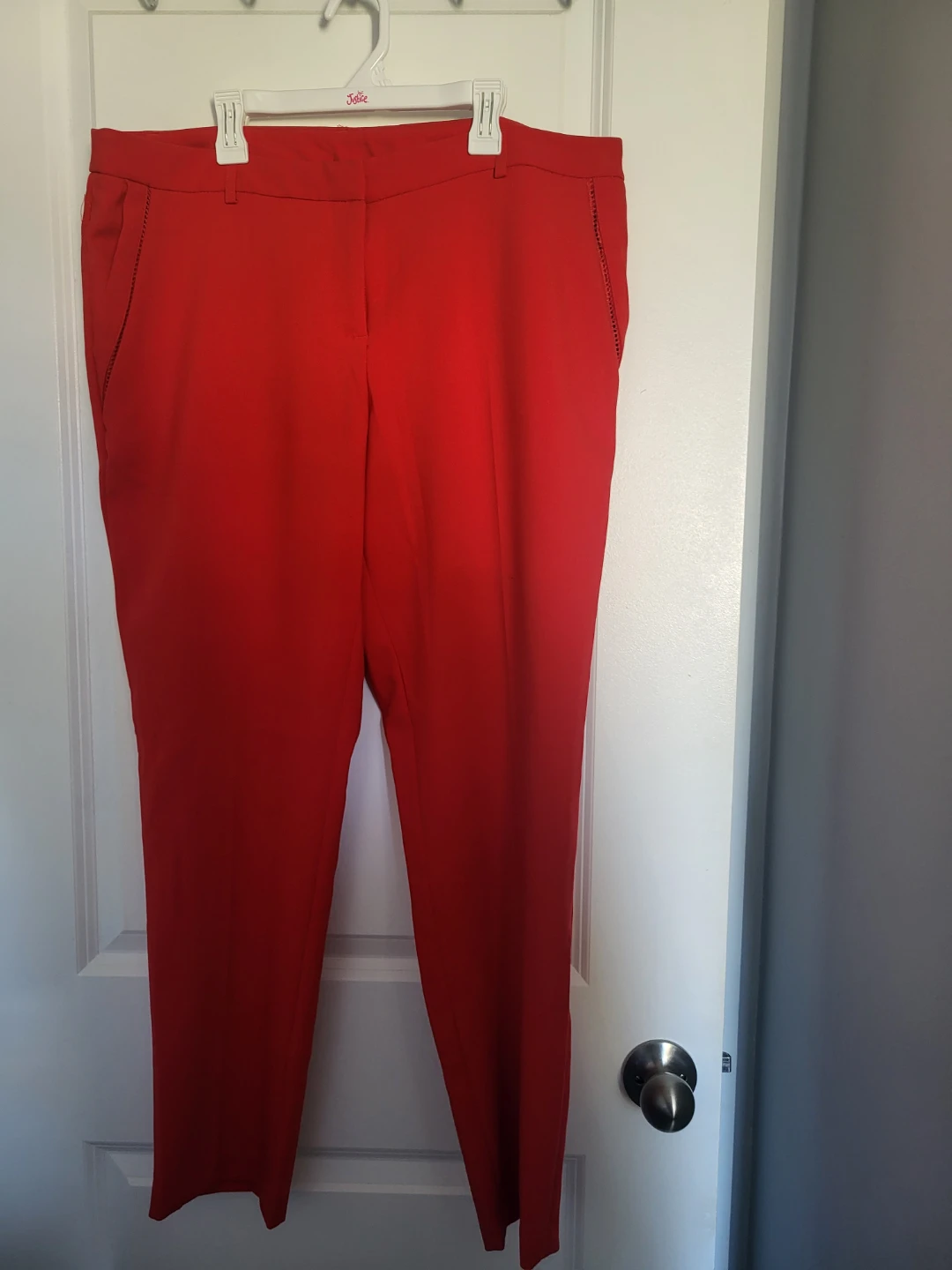 Elegant red pants size 14