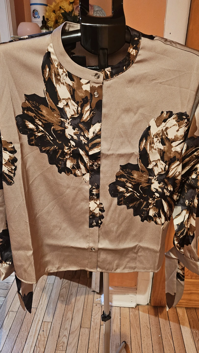 Floral Print Button-Down Shirt