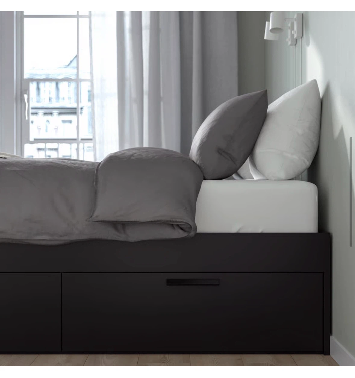 IKEA BRIMNES Bed Frame with Storage - photo 2