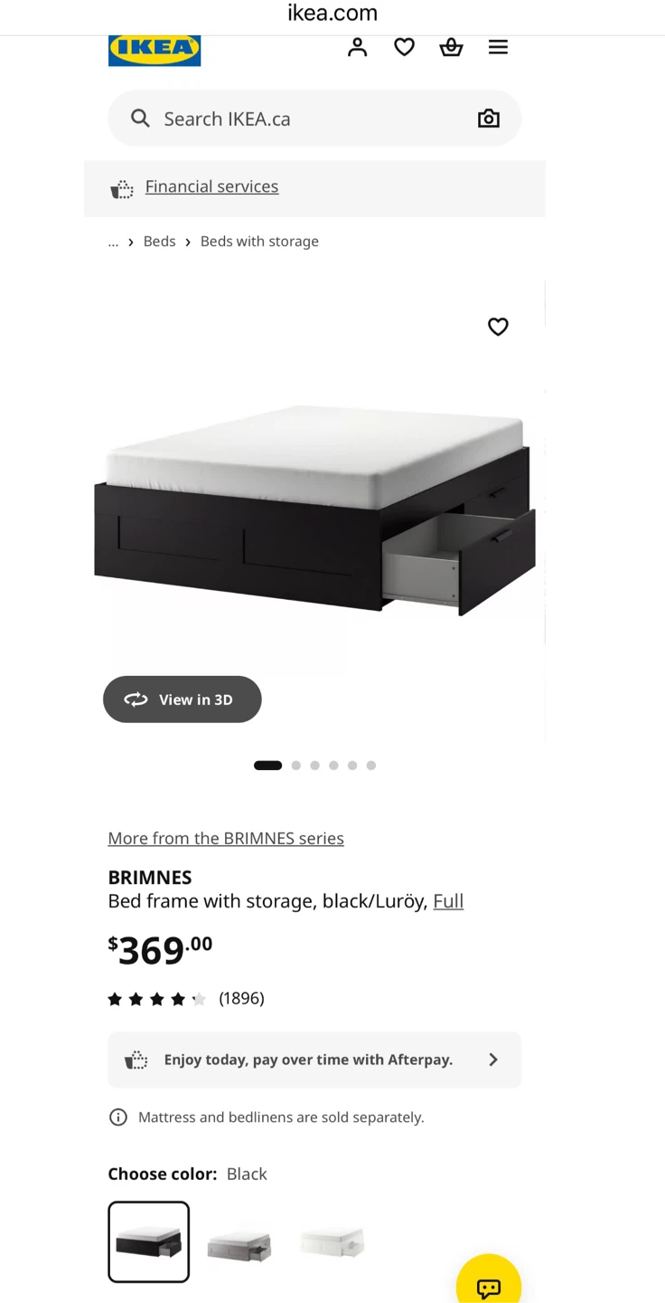 IKEA BRIMNES Bed Frame with Storage - photo 4