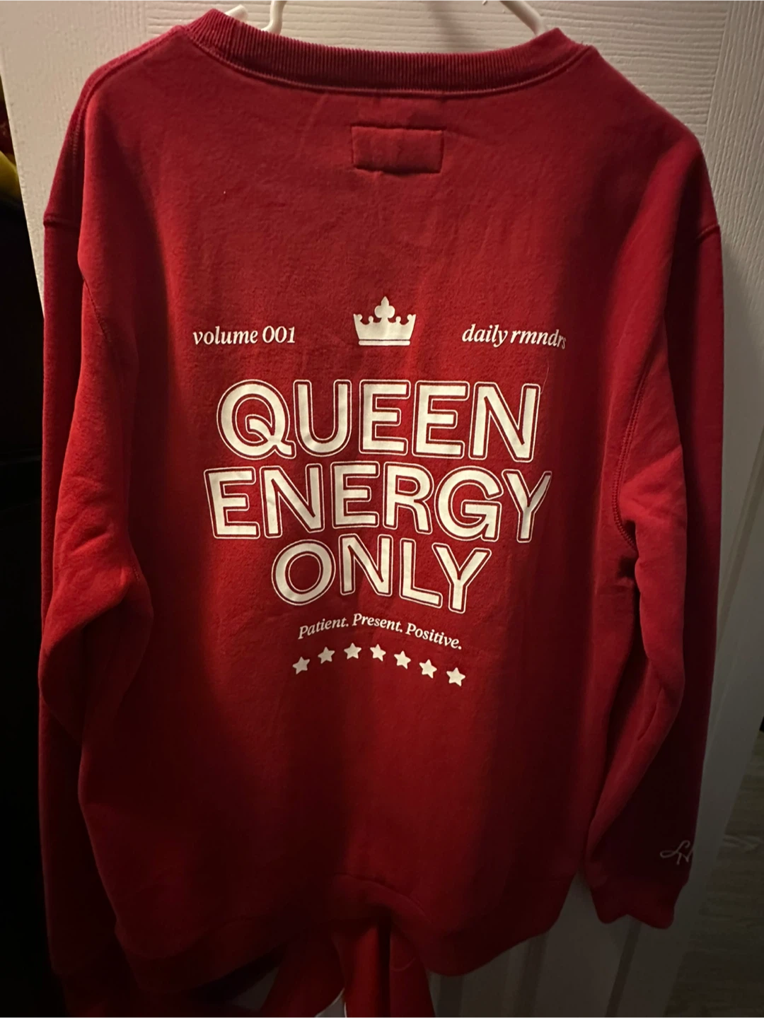 Sarah Nurse Queen Energy Only Red Crewneck Sweatshirt - photo 3