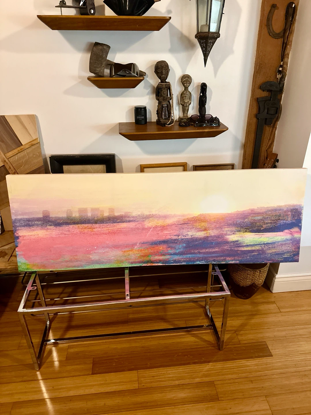 LARGE XL MODERN ABSTRACT CITYSCAPE PAINTING CANVAS PRINT
