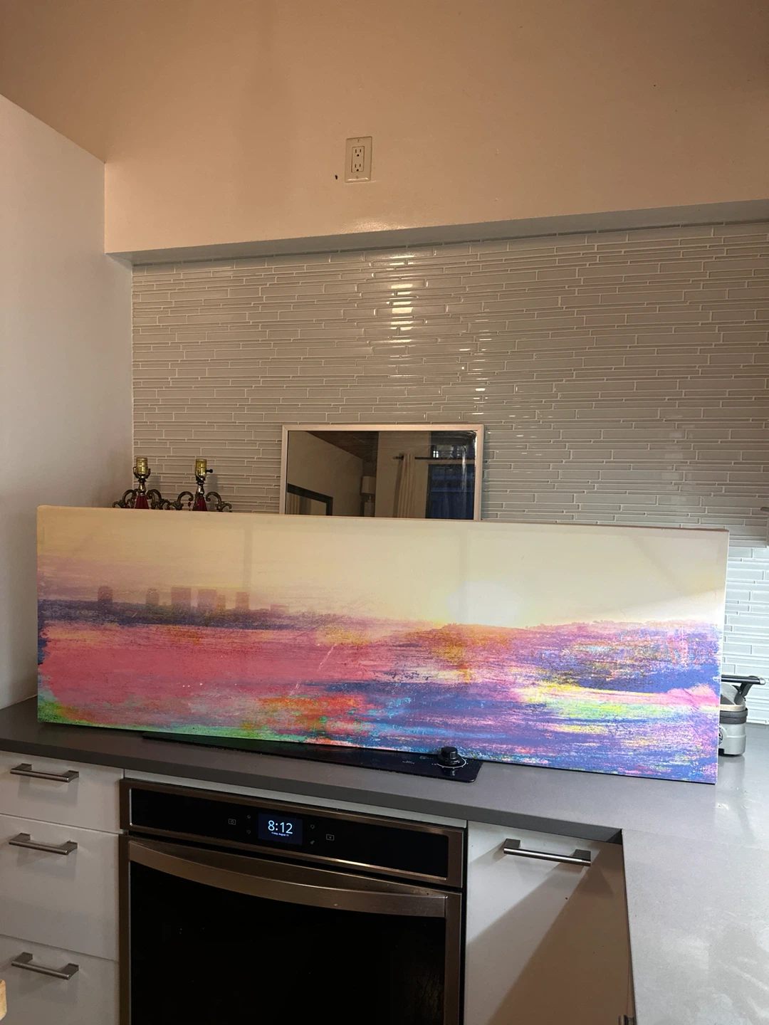 LARGE XL MODERN ABSTRACT CITYSCAPE PAINTING CANVAS PRINT - photo 2