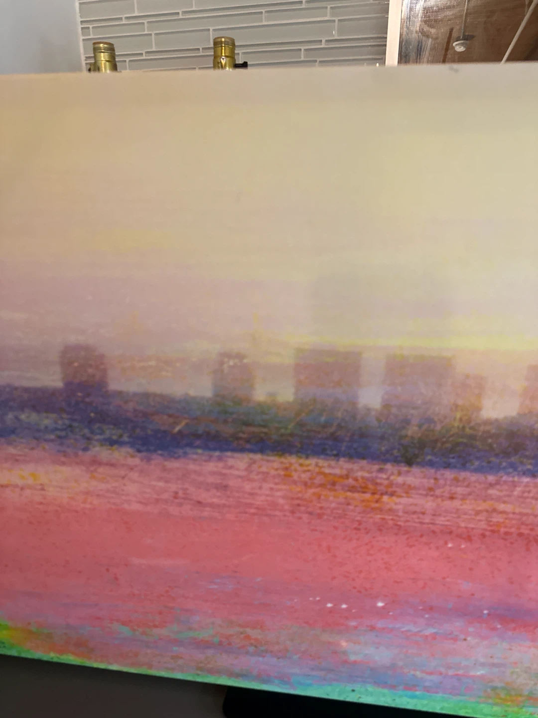 LARGE XL MODERN ABSTRACT CITYSCAPE PAINTING CANVAS PRINT - photo 3