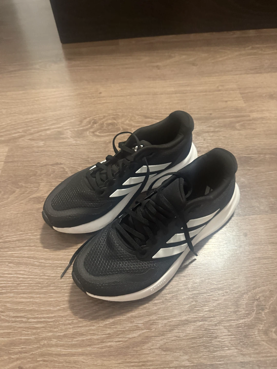 Adidas Black Running Shoes - Size 8