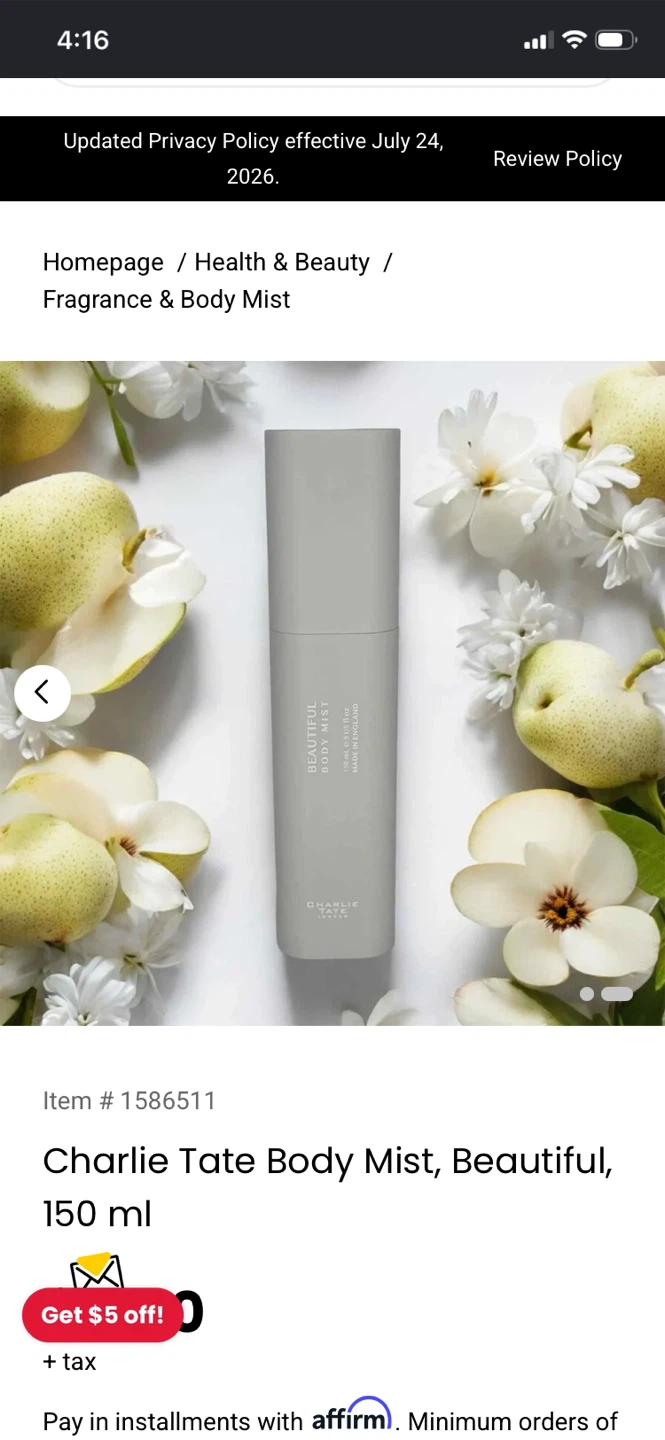 Charlie Tate Beautiful Magnifique Fragranced Body Mist - photo 3